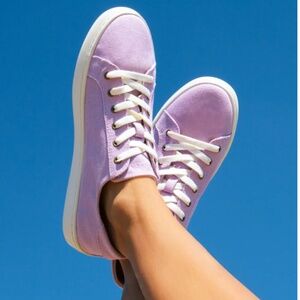 Soludos The Ibiza Canvas Sneaker Lavender purple 8.5